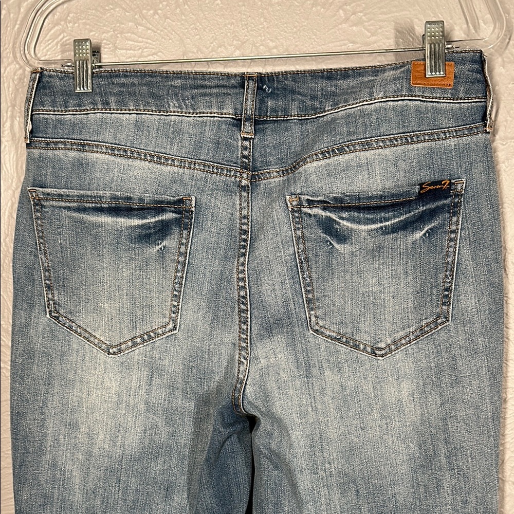 Seven7 Blue Weekend Slim Fit Denim Jeans Women's Size 10 - Picture 11 of 13